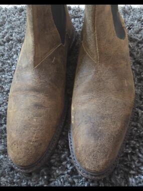 Allen Edmonds Ashbury Men’s 13 B Brown Distressed Leather Ankle Chukka Boots